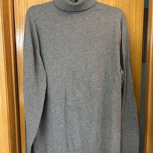 Men's Gray Turtleneck Sweater